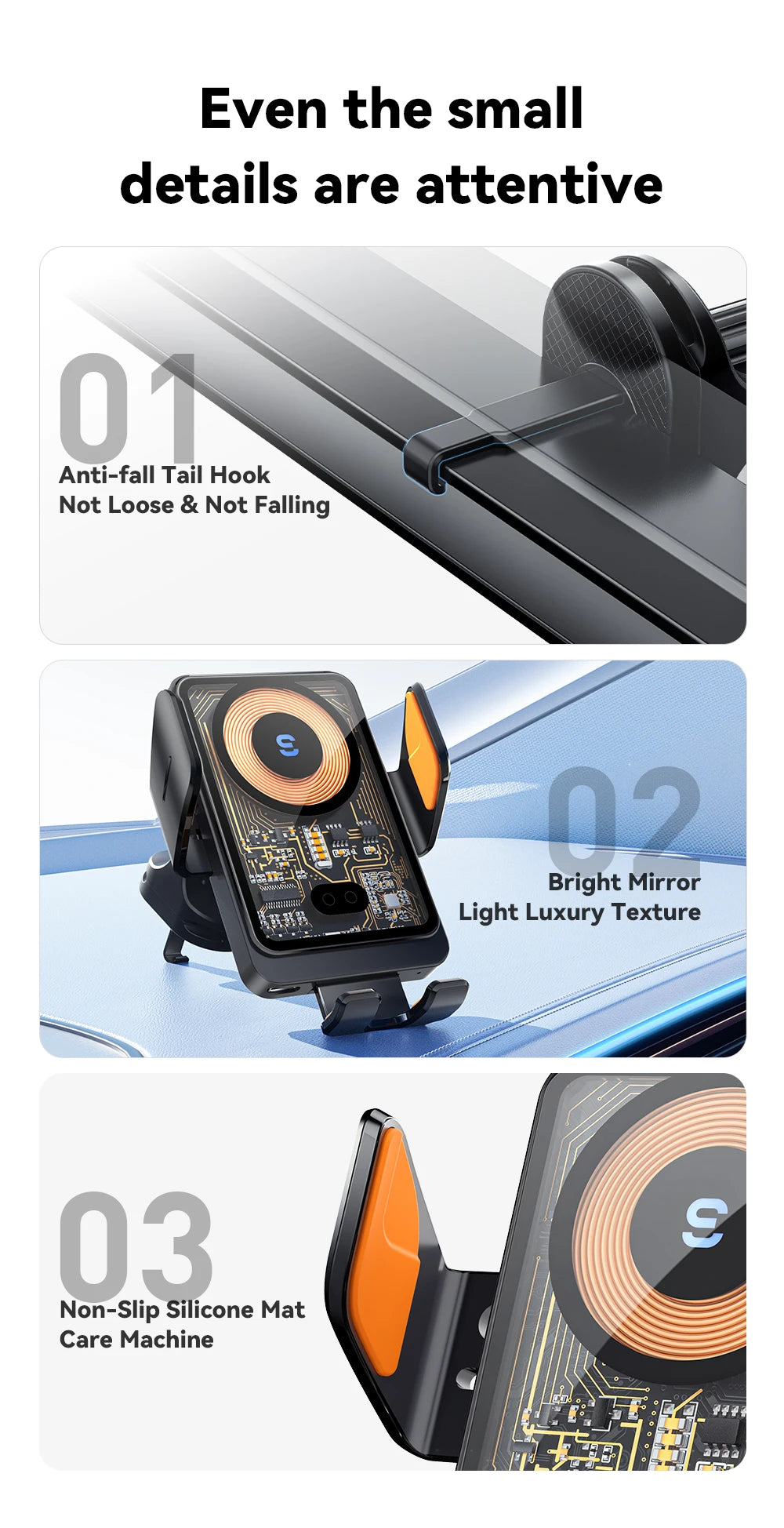 Essager 15W Qi Wireless Charger Car Phone Holder Air Vent Mount Stand For iPhone Samsung Cell Phone Support Fast Charging