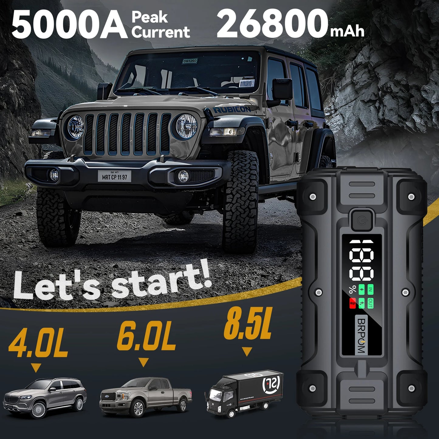 Car Jump Starter & Fast Charging